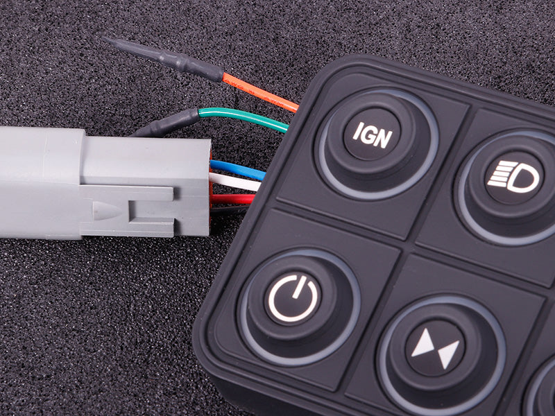 CAN keypad (8 keys) multi color LED